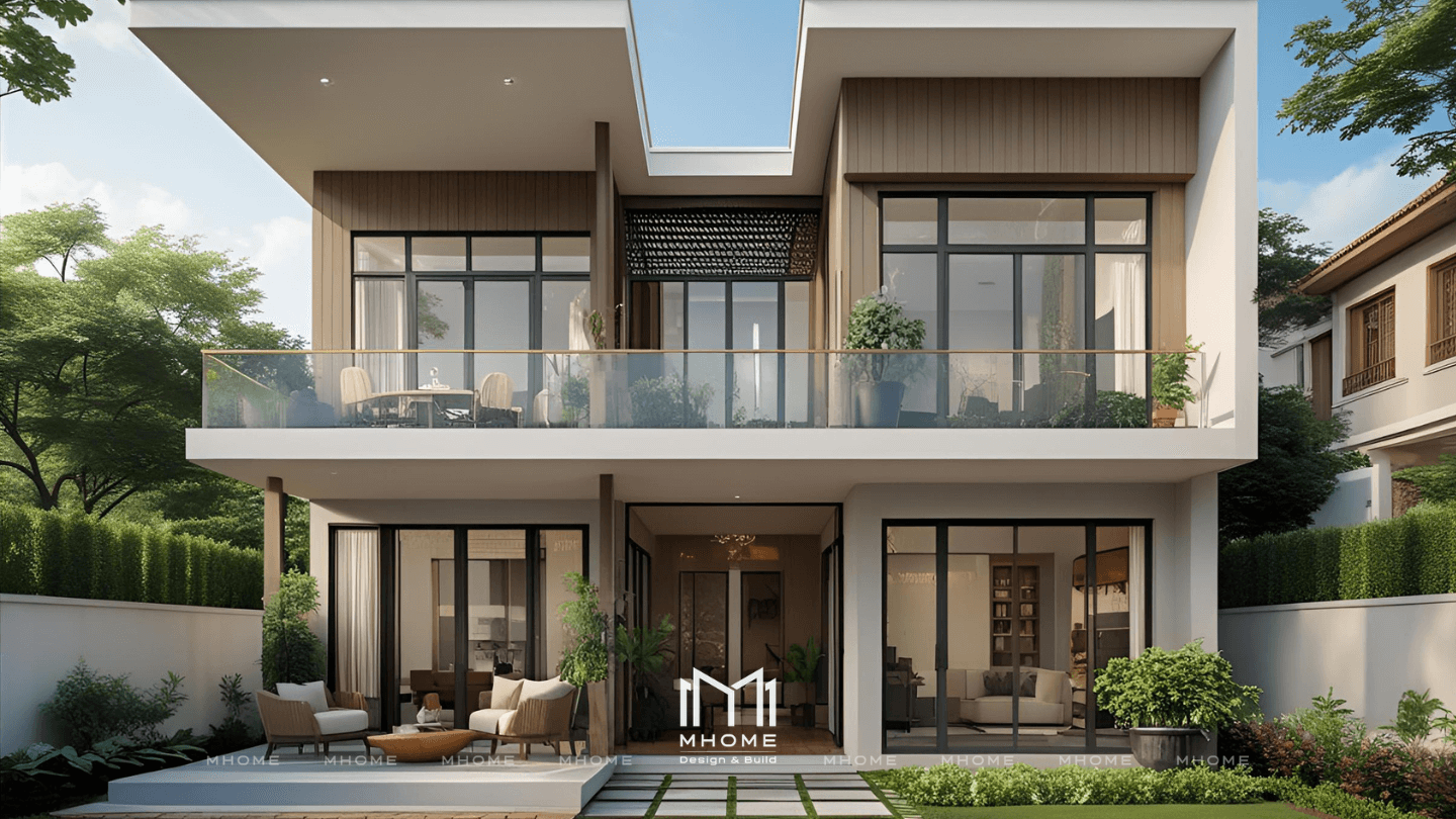 Thiết Kế Biệt Thự Vườn 2 Tầng Phong Cách Hiện Đại – Giải Pháp Sống Xanh Cho Gia Đình Trẻ