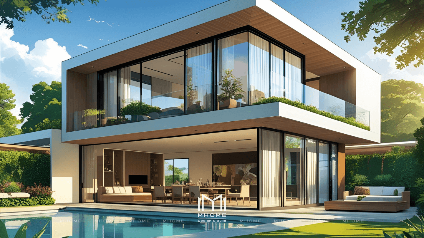 Thiết Kế Biệt Thự Vườn 2 Tầng Phong Cách Hiện Đại – Giải Pháp Sống Xanh Cho Gia Đình Trẻ
