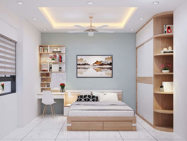 Thiết kế phòng ngủ tối giản