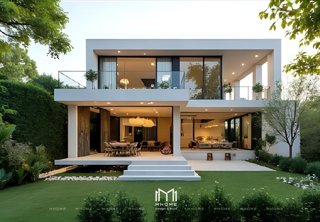 Giá Xây Biệt Thự Vườn 2 Tầng 300m² Phong Cách Hiện Đại