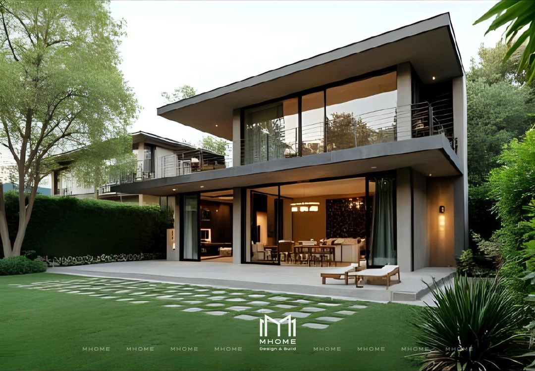 Giá Xây Biệt Thự Vườn 2 Tầng 300m² Phong Cách Hiện Đại