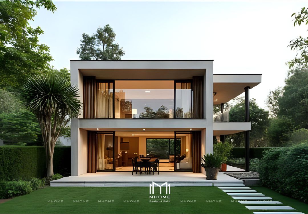 Giá Xây Biệt Thự Vườn 2 Tầng 300m² Phong Cách Hiện Đại