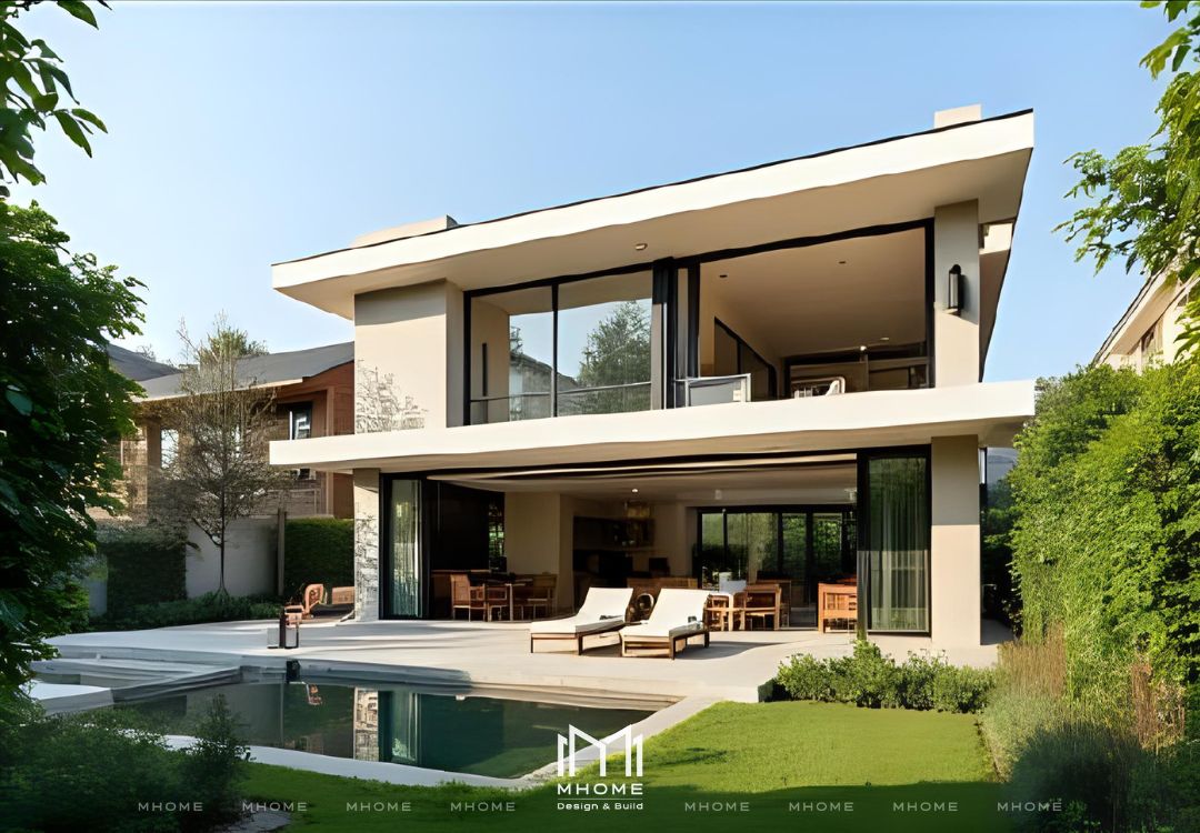 Giá Xây Biệt Thự Vườn 2 Tầng 300m² Phong Cách Hiện Đại