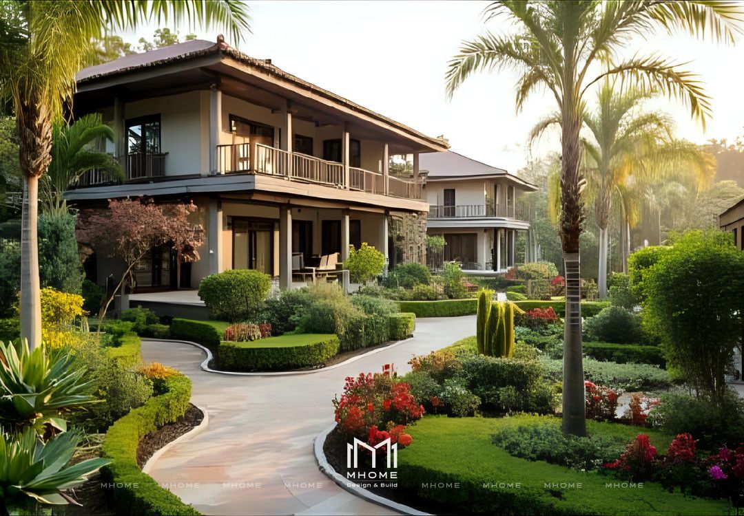 50+ Mẫu Biệt Thự Vườn 2 Tầng Indochine Đậm Chất Đông Dương
