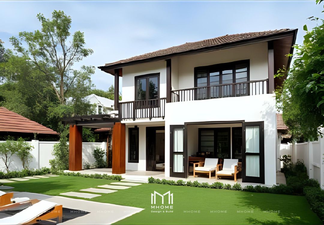 50+ Mẫu Biệt Thự Vườn 2 Tầng Indochine Đậm Chất Đông Dương