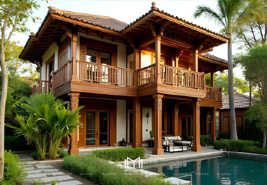 50+ Mẫu Biệt Thự Vườn 2 Tầng Indochine Đậm Chất Đông Dương
