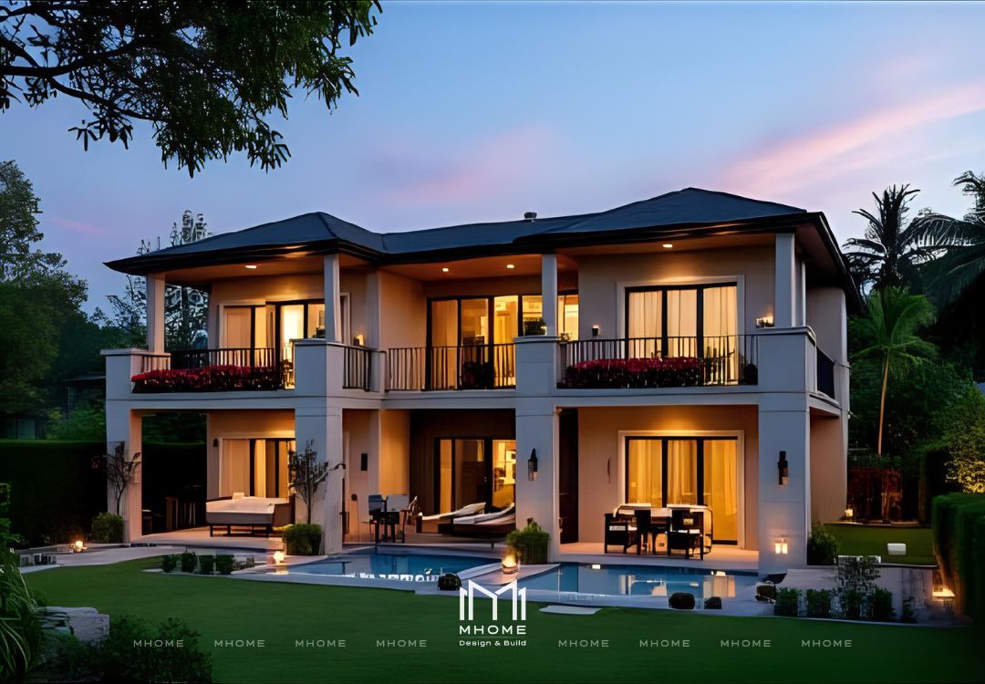 50+ Mẫu Biệt Thự Vườn 2 Tầng Indochine Đậm Chất Đông Dương