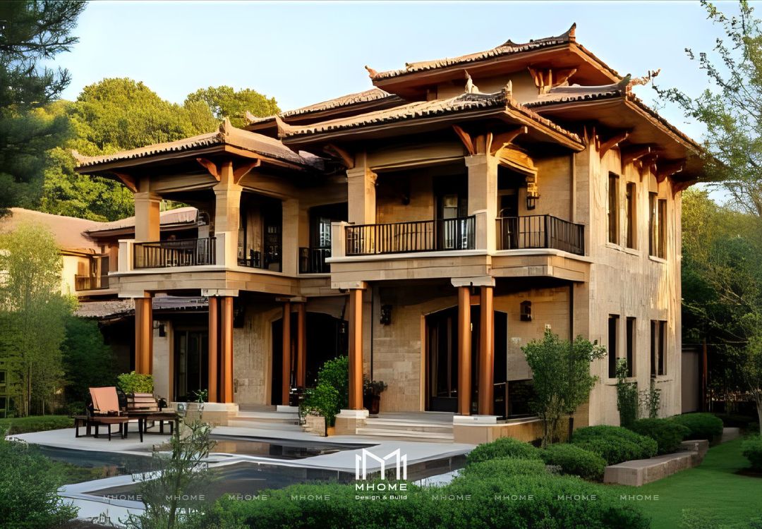 50+ Mẫu Biệt Thự Vườn 2 Tầng Indochine Đậm Chất Đông Dương