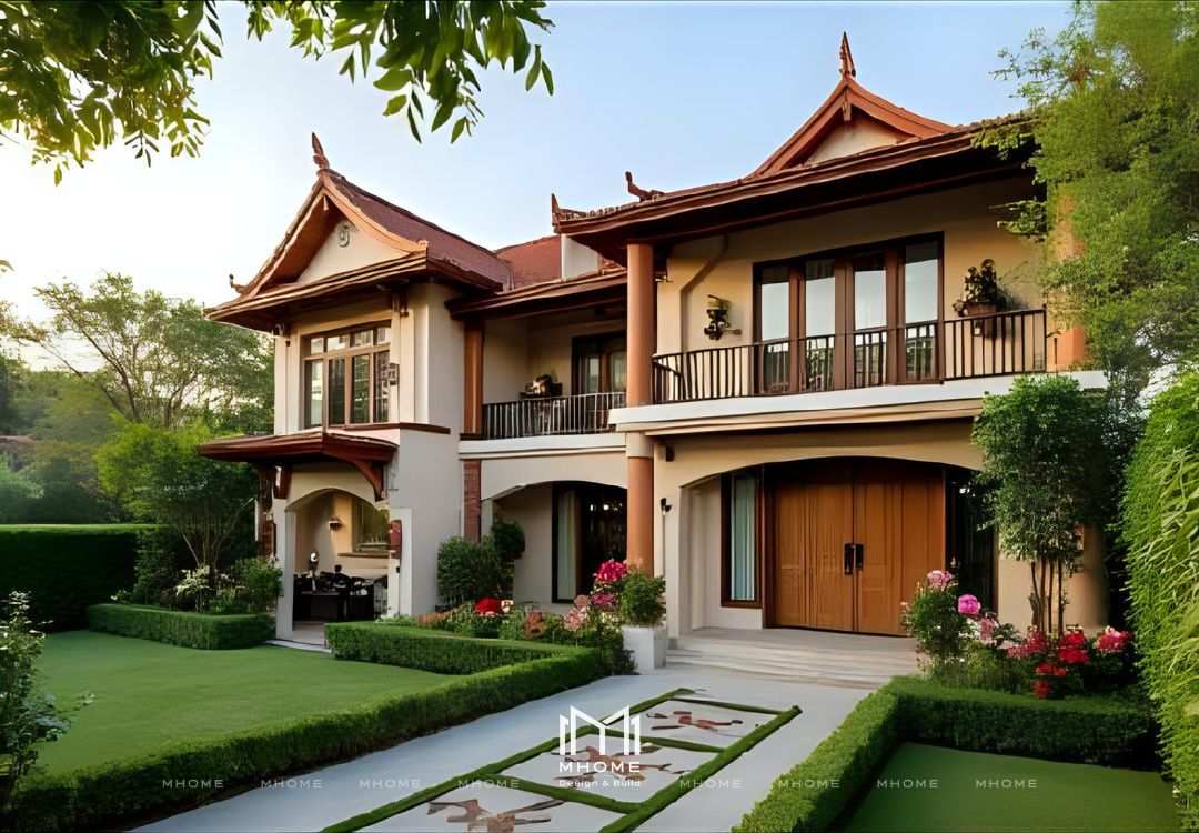 50+ Mẫu Biệt Thự Vườn 2 Tầng Indochine Đậm Chất Đông Dương