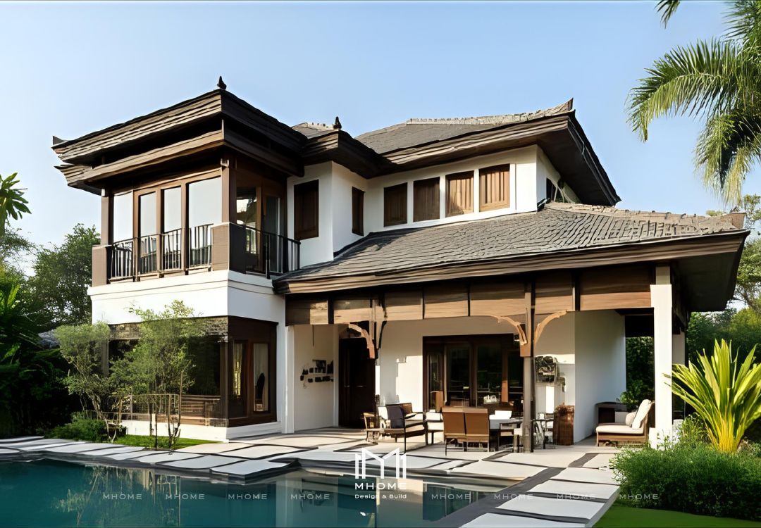 50+ Mẫu Biệt Thự Vườn 2 Tầng Indochine Đậm Chất Đông Dương