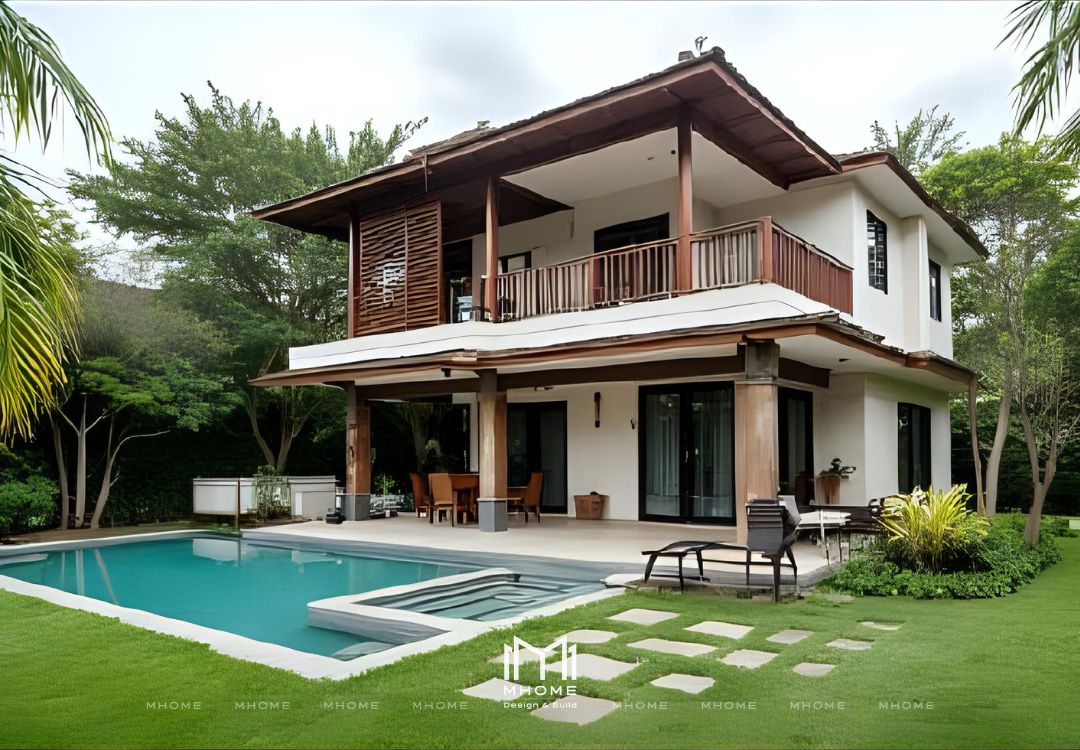 50+ Mẫu Biệt Thự Vườn 2 Tầng Indochine Đậm Chất Đông Dương
