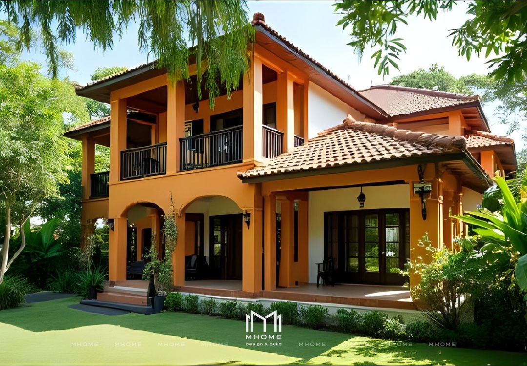 50+ Mẫu Biệt Thự Vườn 2 Tầng Indochine Đậm Chất Đông Dương