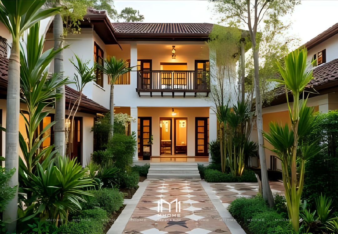 50+ Mẫu Biệt Thự Vườn 2 Tầng Indochine Đậm Chất Đông Dương