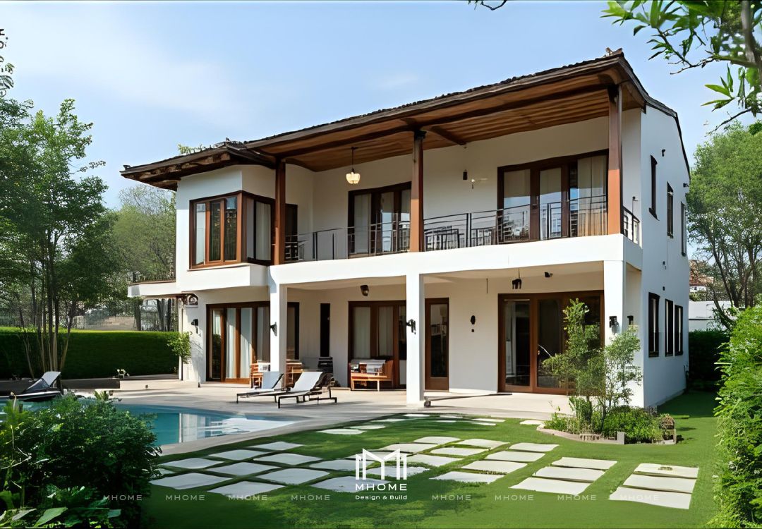 50+ Mẫu Biệt Thự Vườn 2 Tầng Indochine Đậm Chất Đông Dương