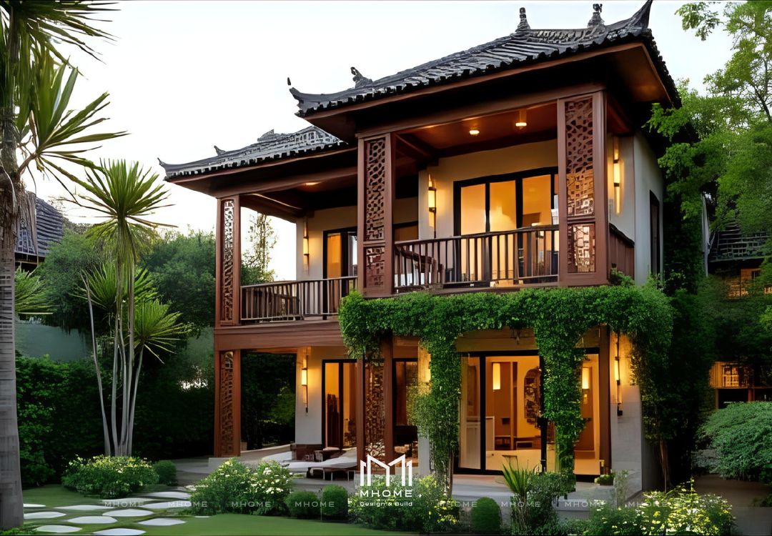 50+ Mẫu Biệt Thự Vườn 2 Tầng Indochine Đậm Chất Đông Dương