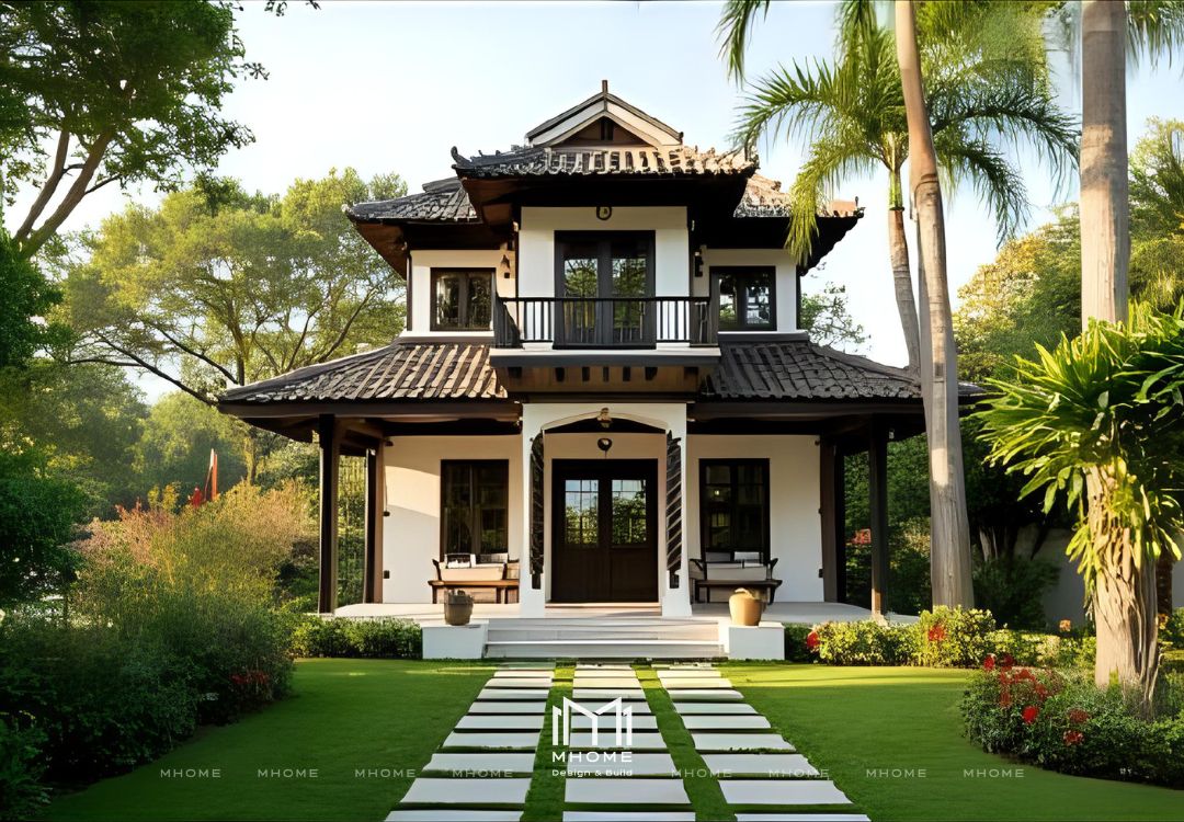 50+ Mẫu Biệt Thự Vườn 2 Tầng Indochine Đậm Chất Đông Dương