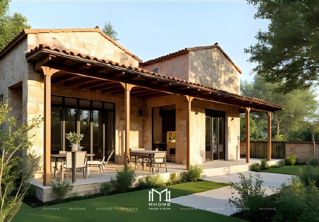 Thiết Kế Biệt Thự Nhà Vườn Theo Phong Cách Rustic