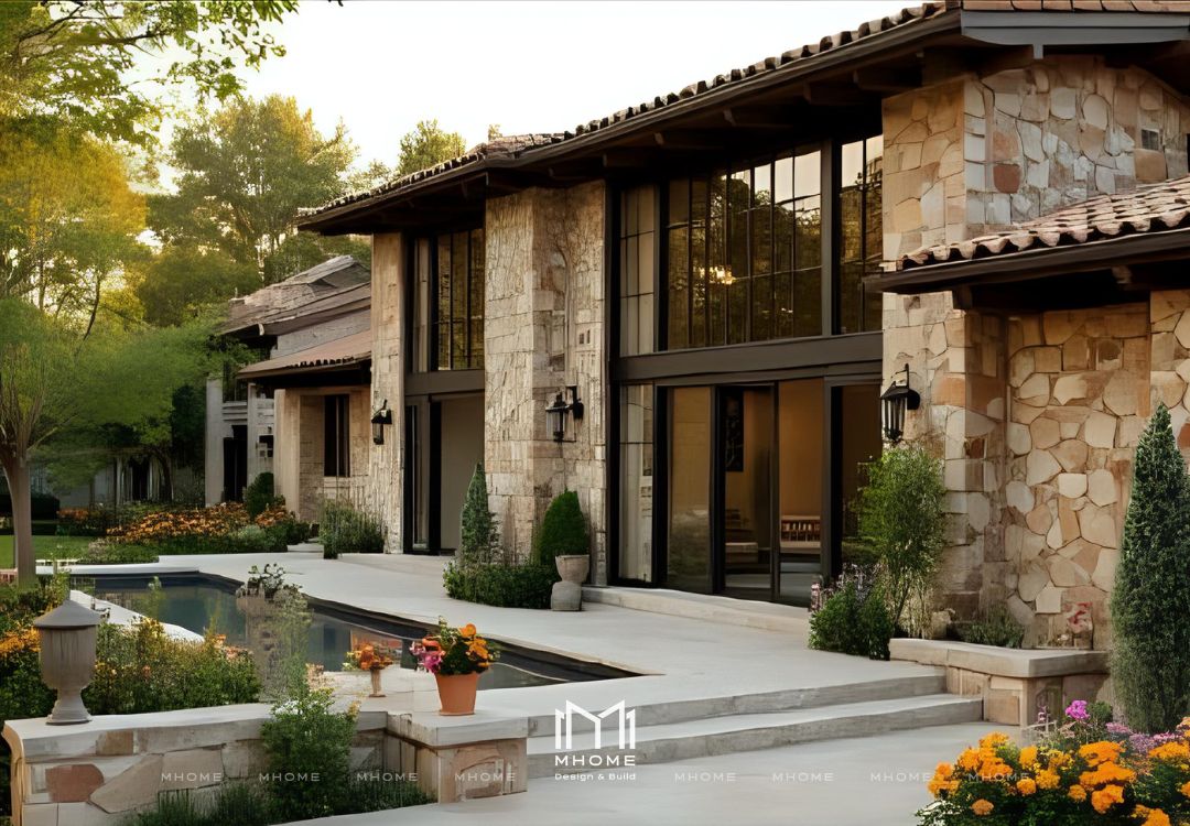Thiết Kế Biệt Thự Nhà Vườn Theo Phong Cách Rustic