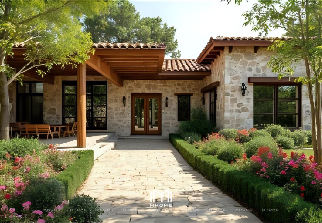 Thiết Kế Biệt Thự Nhà Vườn Theo Phong Cách Rustic