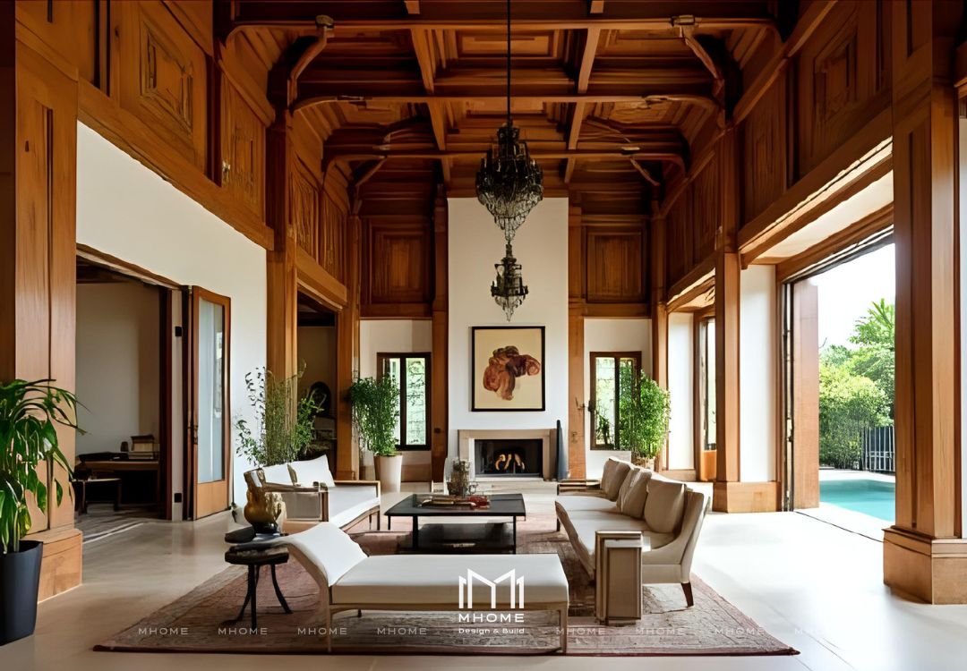 Dự Toán Thiết Kế Nội Thất Biệt Thự 350m² Phong Cách Indochine