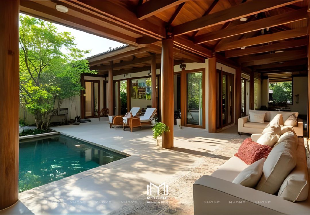 Dự Toán Thiết Kế Nội Thất Biệt Thự 350m² Phong Cách Indochine