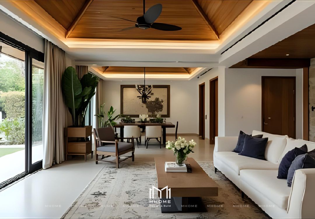 Dự Toán Thiết Kế Nội Thất Biệt Thự 350m² Phong Cách Indochine