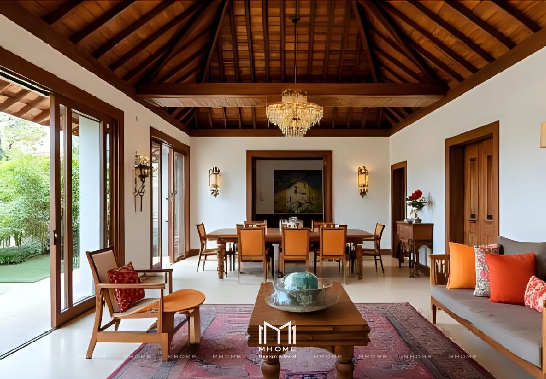 Dự Toán Thiết Kế Nội Thất Biệt Thự 350m² Phong Cách Indochine