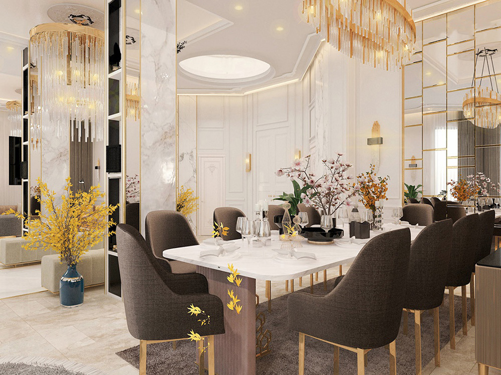 BẢNG GIÁ THI CÔNG NỘI THẤT BIỆT THỰ VƯỜN