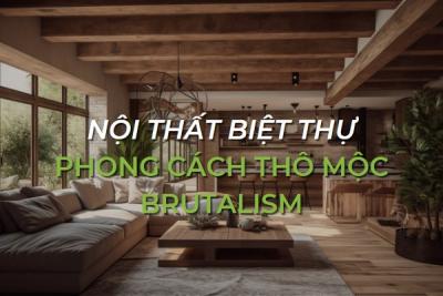 29+ MẪU THIẾT KẾ NỘI THẤT BIỆT THỰ PHONG CÁCH THÔ MỘC (BRUTALISM)