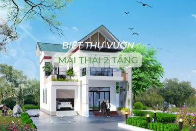 CÁC MẪU BIỆT THỰ VƯỜN MÁI THÁI 2 TẦNG