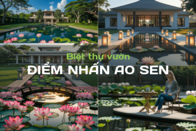 VÌ SAO AO SEN TRỞ THÀNH ĐIỂM NHẤN TINH THẦN TRONG BIỆT THỰ VƯỜN VIỆT NAM?