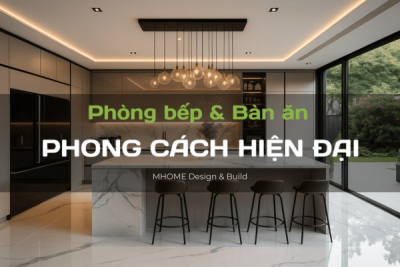 Bếp Mở Và Bàn Ăn Hiện Đại Cho Biệt Thự Vườn: Bố Trí Tiện Nghi & Tinh Tế