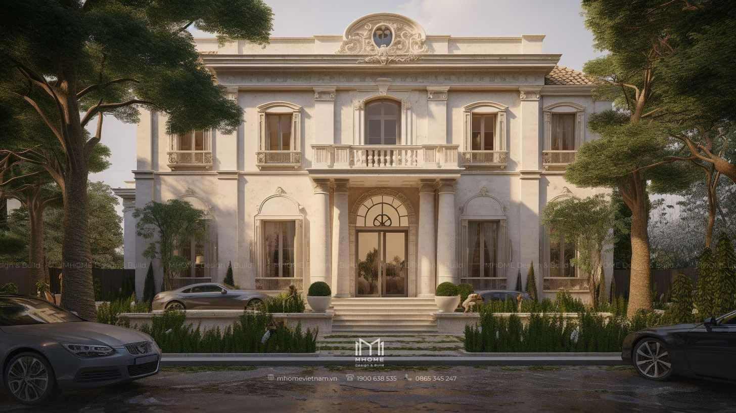 Màu thiết kế nhà biệt thự