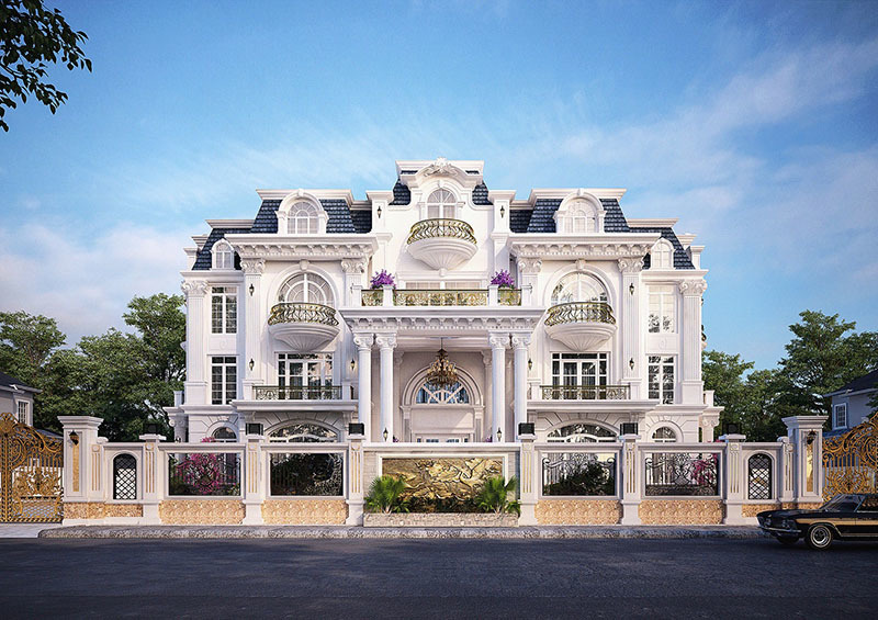 Biệt thự vườn kiểu Pháp 3 tầng