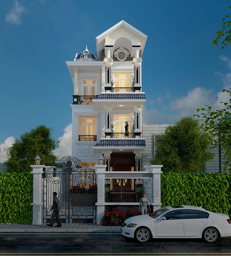 Phong cách tân cổ điển đường nét trang trí tinh tế
