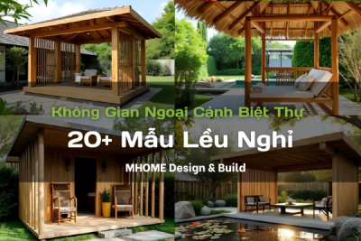 20 Mẫu Lều Nghỉ Bằng Gỗ Hoặc Tre Dành Cho Biệt Thự Vườn