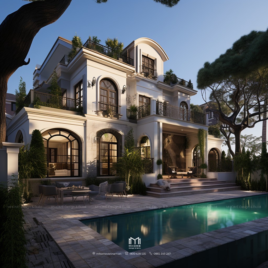 Mẫu biệt thự Indochine